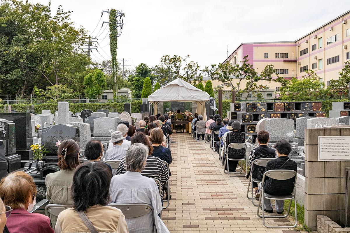 オリーブGarden船橋・ならしのガーデンパークでの合同供養祭